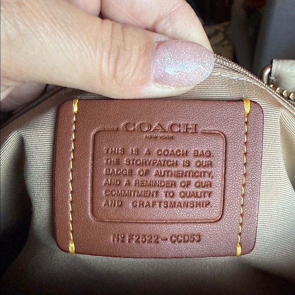 Rowan Large Satchel Bag In Signature Leather (Oat) - Picture 9 of 12